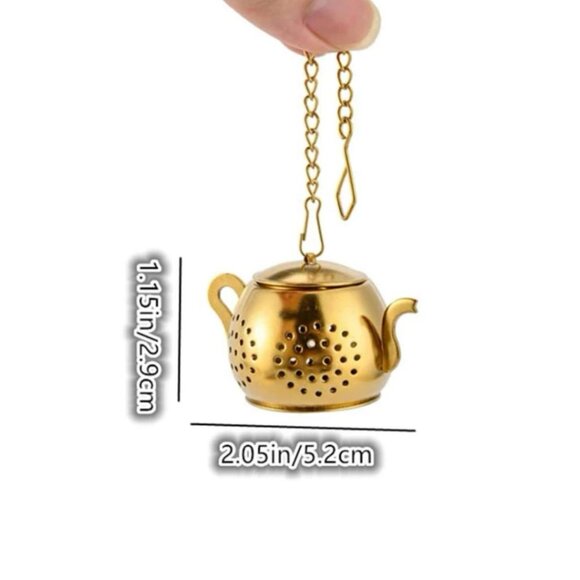 Set of 2 Glass Coffee, brekfast Mug With Handle and lid + tea strainer filter - Picture 4 of 5